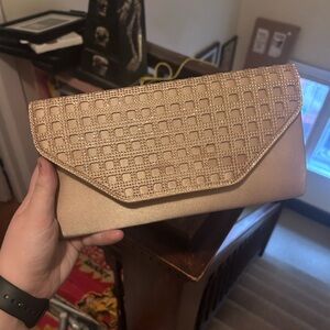 Aldo Pink Bejeweled Purse Clutch with chain